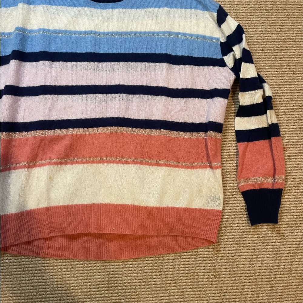 360 Cashmere Multicolor Striped Sweater - Picture 5 of 11